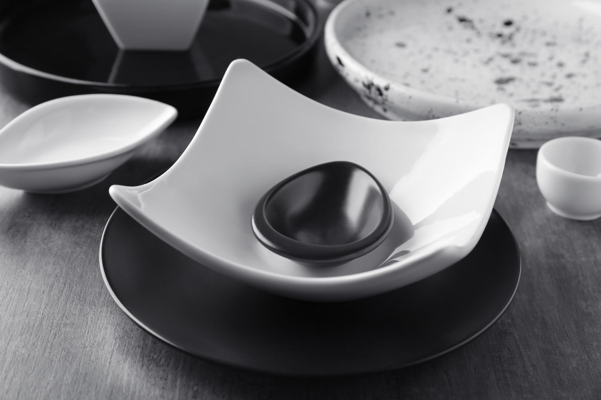 Luxury kitchen counter with plating tools