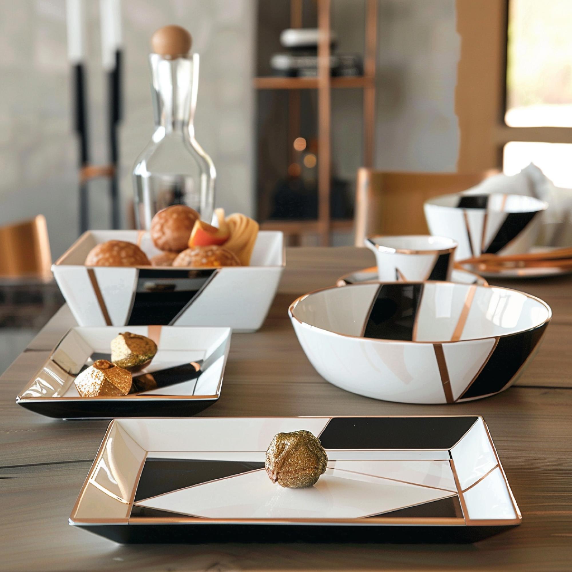 Workshop setup with plated dishes